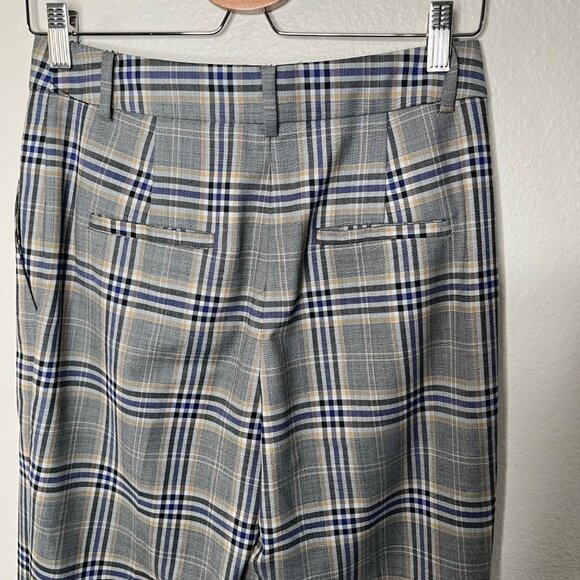 Tibi Womens Taylor Lucas Suiting Academia Plaid Dress Pants Size 2 - Picture 7 of 11